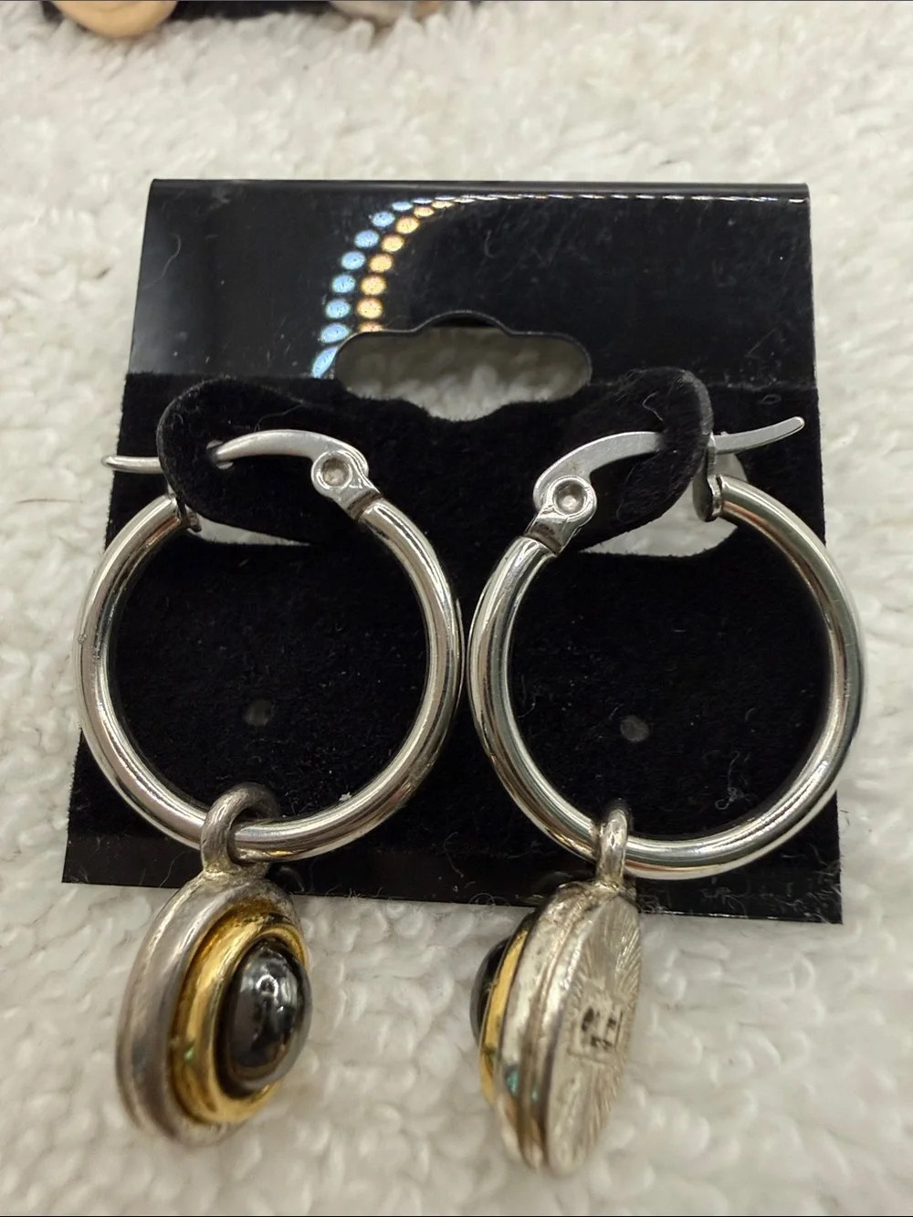 Liz Claiborne Gold & Silver Hoop Earring Set